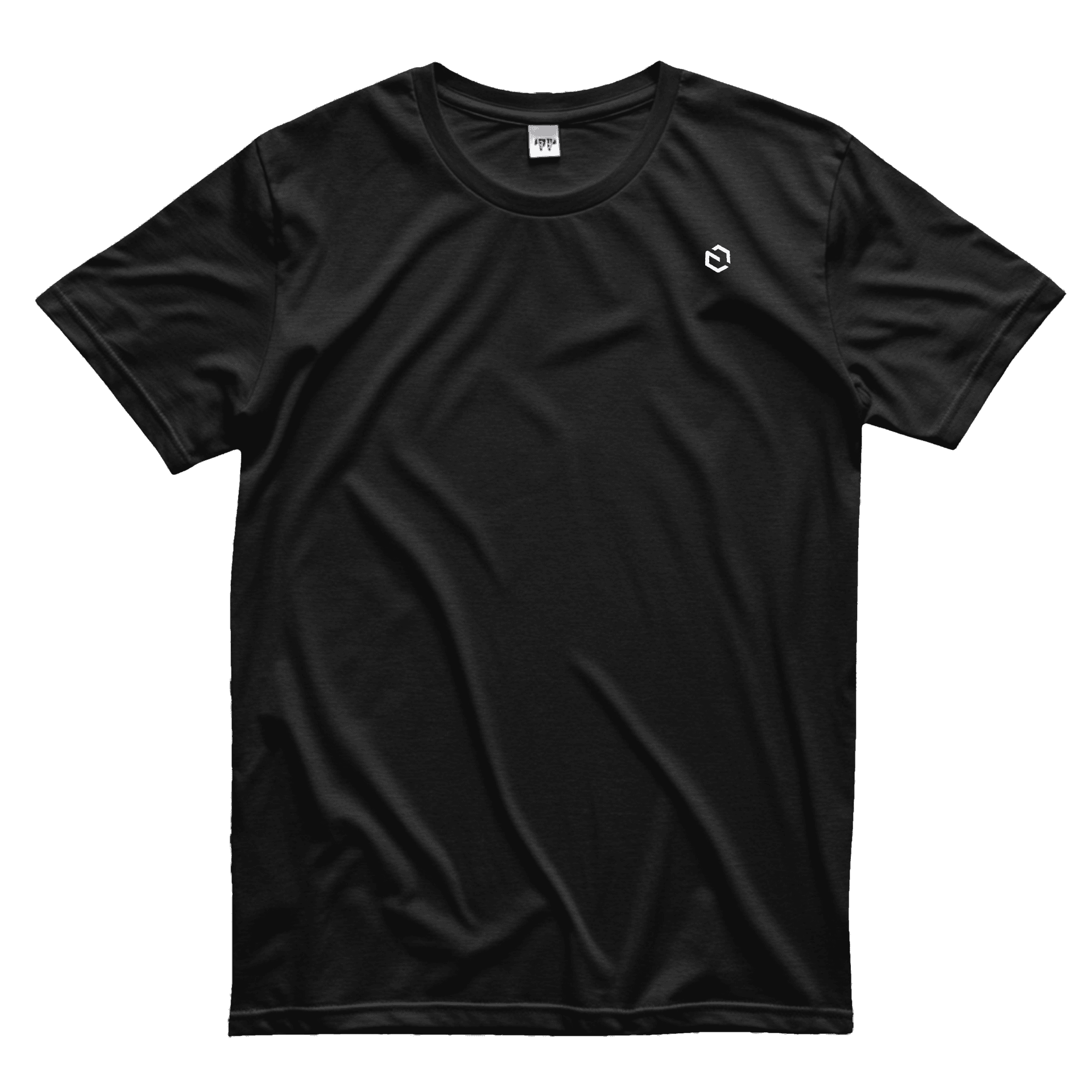 Black tshirt with the Payload logo on the front